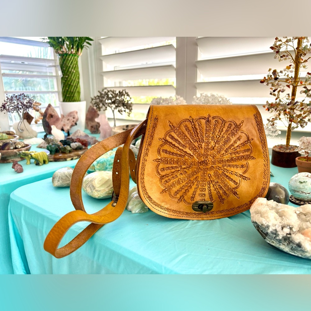 Moroccan Leather handbag - Picture 2 of 10